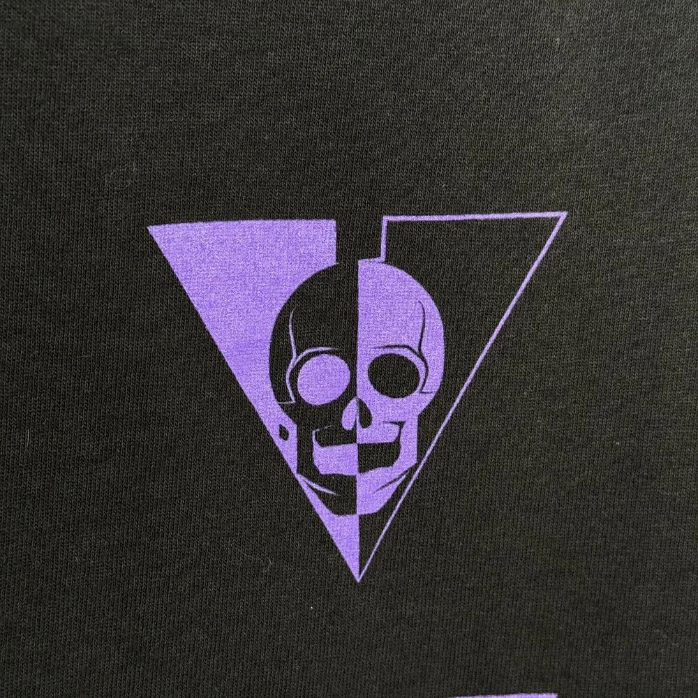 Cloak Occultis Aperta Black T-Shirt With Purple Graphic Print, S - Picture 6 of 7